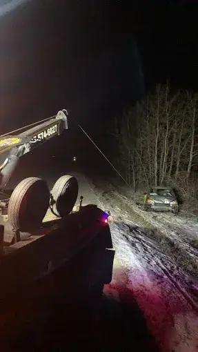 Vehicle recovery from ditch